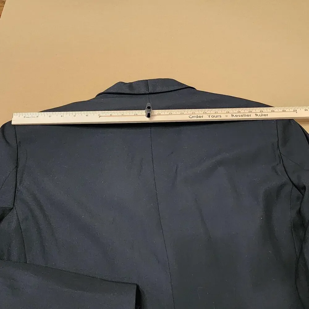 Vito Rufolo Suit Jacket Mens EU 52 Black Wool Tuxedo Shawl Lapel Made In Italy